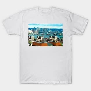 Longfellow Bridge and Boston Skyline T-Shirt